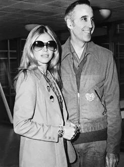 Christopher Lee with Britt Ekland - April 1974 Leaving Heathrow Airport for Christopher Lee with Britt Ekland - April 1974 Leaving Heathrow Airport for