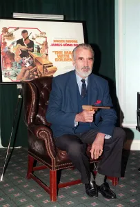 Christopher Lee who played the part of the villain Scaramanga in 1974 James Bond film The Christopher Lee who played the part of the villain Scaramanga in 1974 James Bond film The