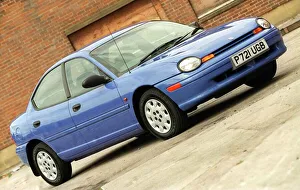 Chrystler Neon car July 1997 sky blue P721UGB Chrystler Neon car July 1997 sky blue P721UGB