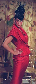 Cindy Crawford Supermodel modelling for British designer John Galliano for French fashion Cindy Crawford Supermodel modelling for British designer John Galliano for French fashion