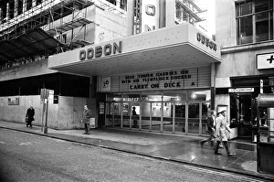 Cinemas in Birmingham. Odeon cinema in New Street. 31st July 1974 Cinemas in Birmingham. Odeon cinema in New Street. 31st July 1974