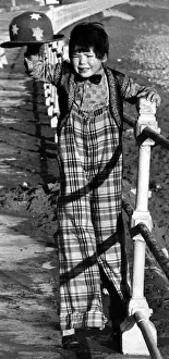 Circus boy Peter Jolly is walking tall at the tender age of three Circus boy Peter Jolly is walking tall at the tender age of three