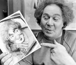 Circus clown Barney as the public have never seen him before, without his clown make up Circus clown Barney as the public have never seen him before, without his clown make up