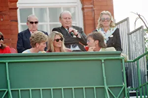 Cliff Richard joins Princess Diana in the royal box at the Stella Artois tennis Cliff Richard joins Princess Diana in the royal box at the Stella Artois tennis