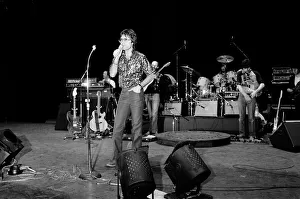 Cliff Richard performing on stage. 26th March 1981 Cliff Richard performing on stage. 26th March 1981