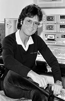 Cliff Richard during a recording session. 5th May 1983 Cliff Richard during a recording session. 5th May 1983