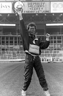 Cliff Richard singer actor launches his Wembley Concerts at the Stadium in London Cliff Richard singer actor launches his Wembley Concerts at the Stadium in London