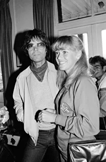 Cliff Richard with Sue Barker. 12th June 1982 Cliff Richard with Sue Barker. 12th June 1982