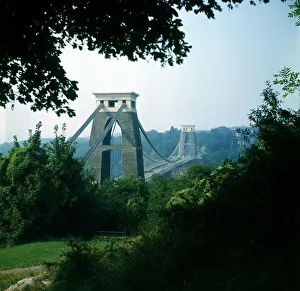 The Clifton Suspension Bridge at Bristol England 1970s The Clifton Suspension Bridge at Bristol England 1970s