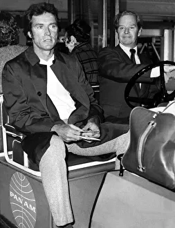 Clint Eastwood Cowboy Actor leaving Heathrow for New York dbase Clint Eastwood Cowboy Actor leaving Heathrow for New York dbase