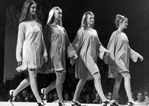 Clothes Show Live, girls in night-attire fashion, Birmingham, 6th December 1990 Clothes Show Live, girls in night-attire fashion, Birmingham, 6th December 1990