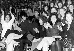 Images Dated 6th December 1990: Clothes Show Live, happy members of the audience, Birmingham, 6th December 1990