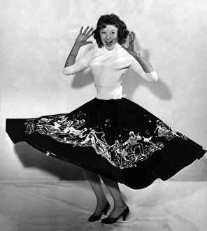 Images Dated 6th December 2012: Clothing Fashion 1956: These are pictures of Miss Pat Laurence aged 17