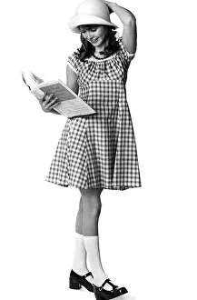 Clothing: Fresh gingham checks for a cool cotton dress with puffed sleeves Clothing: Fresh gingham checks for a cool cotton dress with puffed sleeves