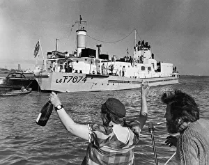 The clubship 'Landfall', formerly tank landing craft LCT7074 The clubship 'Landfall', formerly tank landing craft LCT7074
