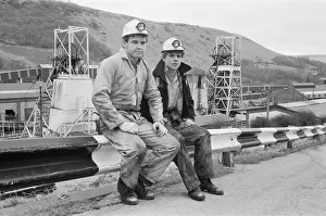 Coal miners Phillip Jenkins (left) and Chris Lee seen here at the Taff Merthyr Colliery Coal miners Phillip Jenkins (left) and Chris Lee seen here at the Taff Merthyr Colliery