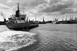The coastal oil tanker Polarisman seen here leaving Middlesbrough docks for Immingham The coastal oil tanker Polarisman seen here leaving Middlesbrough docks for Immingham