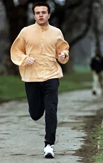 Colin Alldridge actor of the TV programme The Bill out jogging Colin Alldridge actor of the TV programme The Bill out jogging