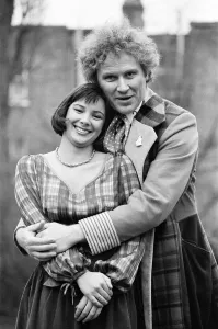 Colin Baker, new Doctor Who, the 6th, with actress Nicola Bryant Colin Baker, new Doctor Who, the 6th, with actress Nicola Bryant