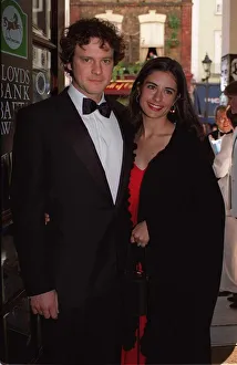Colin Firth Actor and girlfriend Livia Giuggioli arriving at the BAFTA Awards 1996 Colin Firth Actor and girlfriend Livia Giuggioli arriving at the BAFTA Awards 1996