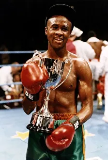 Colin McMillan boxer the new Commonwealth featherweight champion after beating Percy Colin McMillan boxer the new Commonwealth featherweight champion after beating Percy