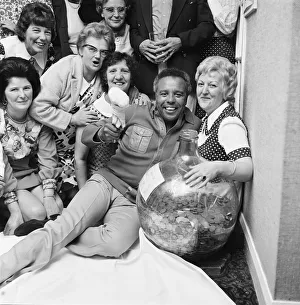 Comedian Charlie Williams opens charity battle, Warsett. Circa 1973 Comedian Charlie Williams opens charity battle, Warsett. Circa 1973