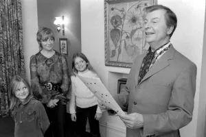 Comedian/Humour: Clive Dunne and family. Clive Dunne at home with his wife, Priscilla Comedian/Humour: Clive Dunne and family. Clive Dunne at home with his wife, Priscilla