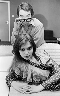 Comedian Ronnie Corbett with actress and model Madeline Smith at the BBC rehearsal room Comedian Ronnie Corbett with actress and model Madeline Smith at the BBC rehearsal room