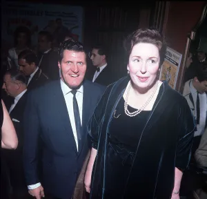 Comedian Tommy Cooper with his wife Gwen at a Royal Variety Performance dbase MSI Comedian Tommy Cooper with his wife Gwen at a Royal Variety Performance dbase MSI