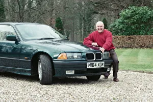 Commentator Murray Walker at home. 16th April 1996 Commentator Murray Walker at home. 16th April 1996