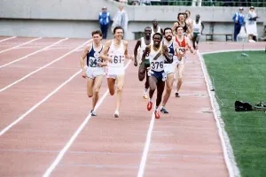 Commonwealth Games 1978 David Moorcroft wins the 1500m final Commonwealth Games 1978 David Moorcroft wins the 1500m final