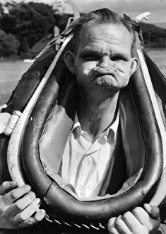 Competitor in the World Gurning Competition held at the Egremont Crab Fair Competitor in the World Gurning Competition held at the Egremont Crab Fair