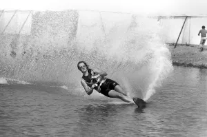 Competitors at the: World Water Ski championships. September 1975 Competitors at the: World Water Ski championships. September 1975