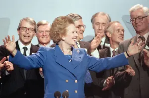 The Conservative Party Conference, Blackpool. Prime Minister Margaret Thatcher with The Conservative Party Conference, Blackpool. Prime Minister Margaret Thatcher with
