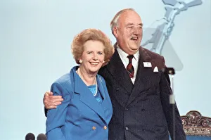 The Conservative Party Conference, Blackpool. Prime Minister Margaret Thatcher with The Conservative Party Conference, Blackpool. Prime Minister Margaret Thatcher with