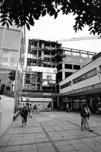 The Construction of West Orchards Shopping Centre. 8th September 1990 The Construction of West Orchards Shopping Centre. 8th September 1990