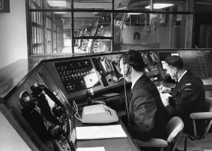 The Control Room at Cambridgeshire Fire Headquarters. October 1964 The Control Room at Cambridgeshire Fire Headquarters. October 1964