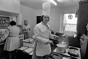 Cordon Bleu Chef Luis Huber pictured in the kitchen of his roadside Cafe " Cordon Bleu Chef Luis Huber pictured in the kitchen of his roadside Cafe "