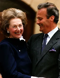 Countess Raine Spencer and his Fiance Count Jean Francois De Chambrum Show their Countess Raine Spencer and his Fiance Count Jean Francois De Chambrum Show their