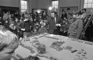 The County Museum at Warwick became a battleground for an afternoon when members of The County Museum at Warwick became a battleground for an afternoon when members of