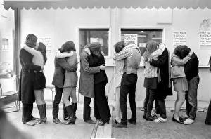 About twenty couples took part in a kiss-in at Woolwich Polytechnic in South About twenty couples took part in a kiss-in at Woolwich Polytechnic in South