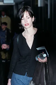 Courteney Cox Actress February 98 Arriving at Heathrow Airport from Los Angeles Courteney Cox Actress February 98 Arriving at Heathrow Airport from Los Angeles