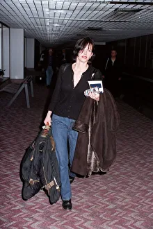 Courteney Cox Actress February 98 Arriving at Heathrow Airport from Los Angeles Courteney Cox Actress February 98 Arriving at Heathrow Airport from Los Angeles