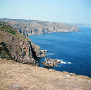 Cove near Lands End, Cornwall. 19th August 1973 Cove near Lands End, Cornwall. 19th August 1973
