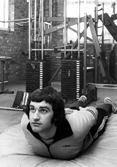 Coventry city FC footballer Larry Lloyd at Ryton training ground's indoor facilities Coventry city FC footballer Larry Lloyd at Ryton training ground's indoor facilities