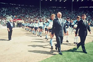 Coventry City's team walks onto the pitch. The Sky Blues went on to win 3-2 Coventry City's team walks onto the pitch. The Sky Blues went on to win 3-2