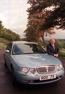 Craig Brown with new Rover 75 car June 1999 Craig Brown with new Rover 75 car June 1999