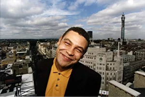 Craig Charles Actor TV Presenter above London skyline Craig Charles Actor TV Presenter above London skyline