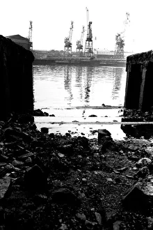 Cranes at Tyne Dock, South Shields 21 June 1979 Cranes at Tyne Dock, South Shields 21 June 1979