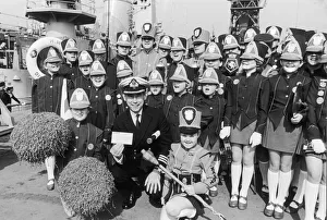The crew of HMS Diomede can drum up money with the best of them The crew of HMS Diomede can drum up money with the best of them